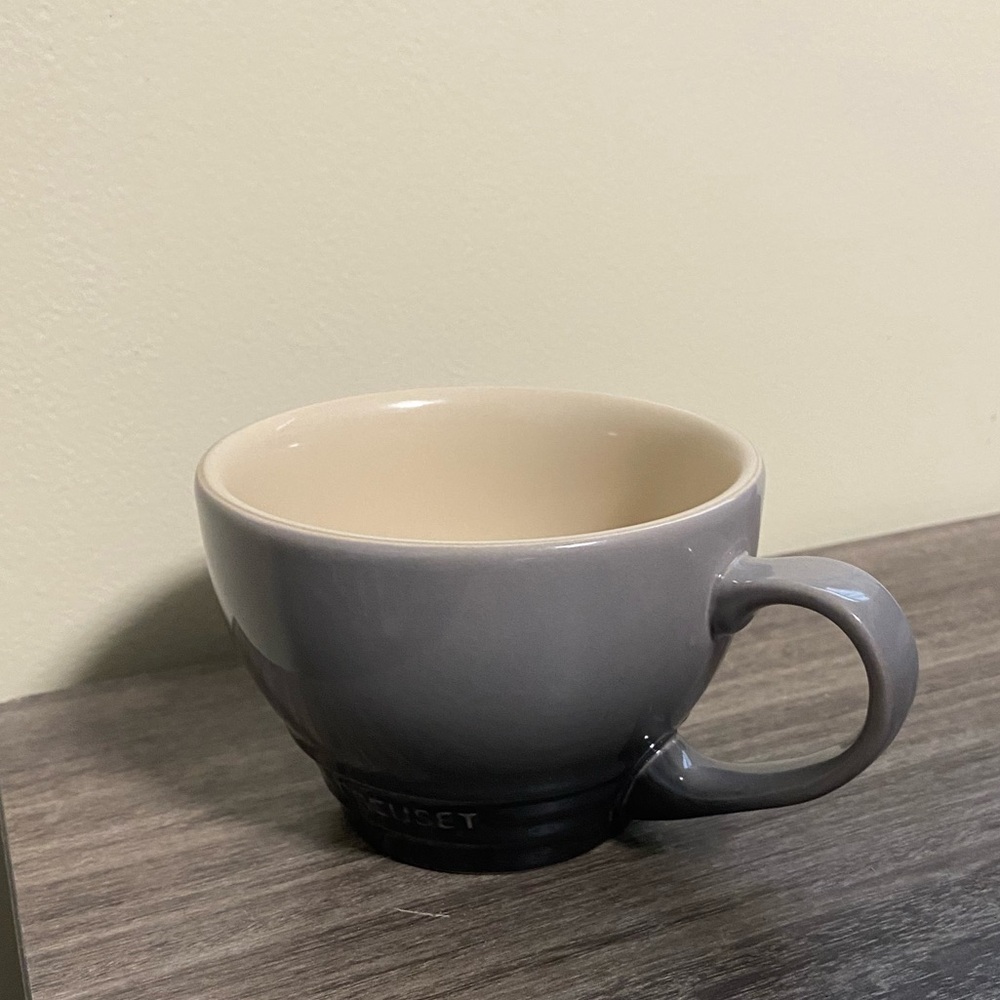 Brand New Le Creuset Bistro/cappuccino Mug, Oyster (Flint)
